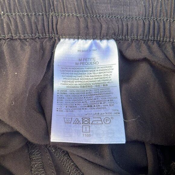 Banana Republic Women's Black Elastic Waist Jogger Pants Size Medium Petite - Picture 8 of 9